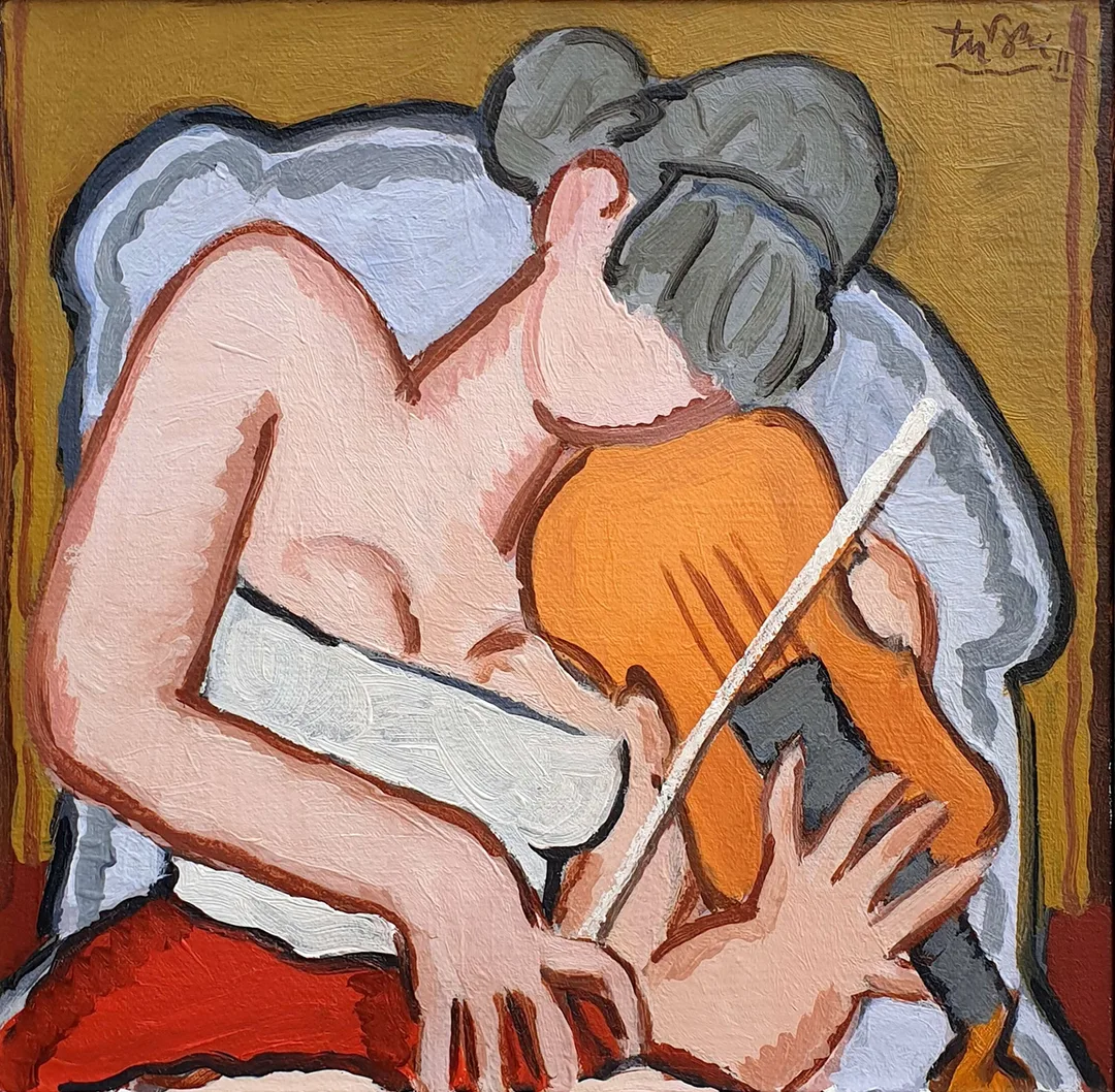 yakınlaştır "İsimsiz" eseri ADNAN TURANİ tarafından 2011 yılında 40x40 cm ölçülerinde Tuval üzeri yağlı boya tekniği ile yapılmıştır.