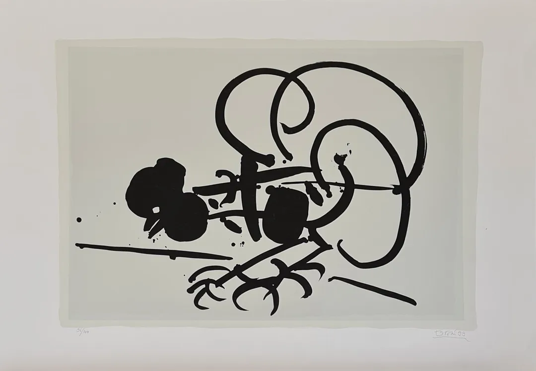 yakınlaştır "İsimsiz" eseri ADNAN TURANİ tarafından 1999 yılında 70x100 cm ölçülerinde Serigrafi tekniği ile yapılmıştır.