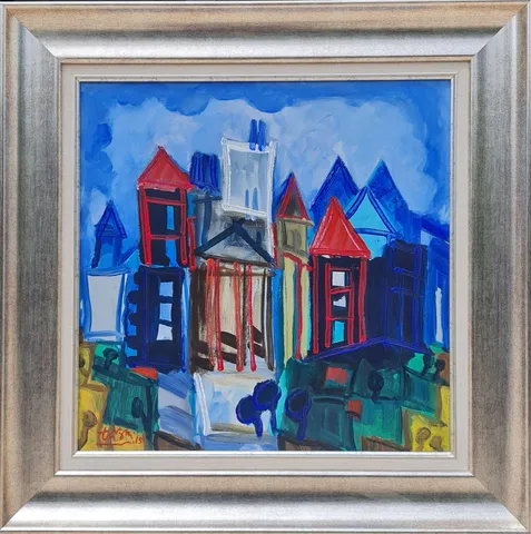ADNAN TURANİ — “Marmaris Evleri”, 2015 "Marmaris Evleri" eseri ADNAN TURANİ tarafından 2015 yılında 50x50 cm ölçülerinde Tuval üzeri yağlı boya tekniği ile yapılmıştır.