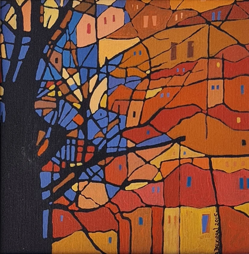 "İsimsiz" eseri AHMET DALKIRAN tarafından 20x20 cm ölçülerinde Tuval üzeri akrilik boya tekniği ile yapılmıştır.