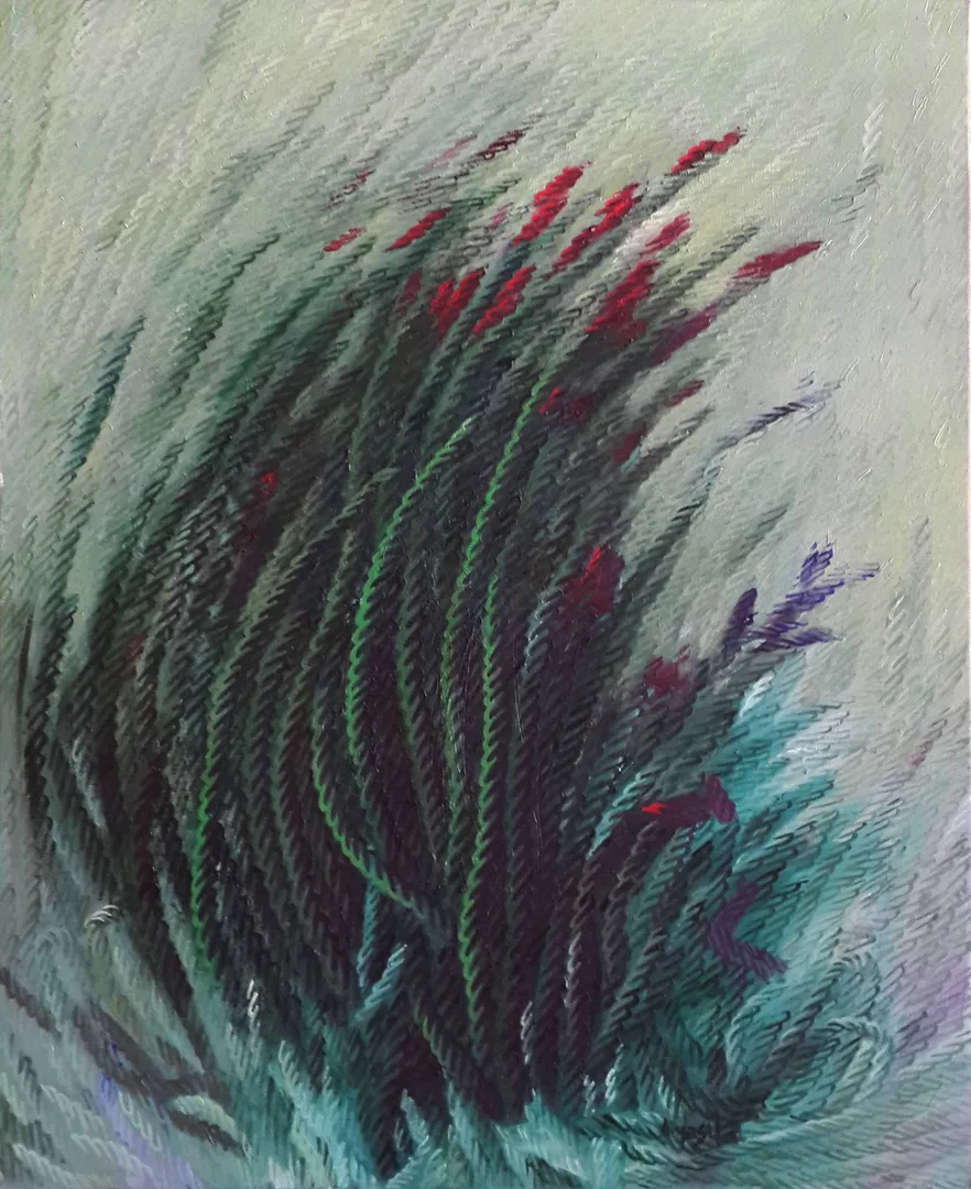 "İsimsiz" eseri AHMET YEŞİL tarafından 2009 yılında 90x70 cm ölçülerinde Tuval üzeri yağlı boya tekniği ile yapılmıştır.