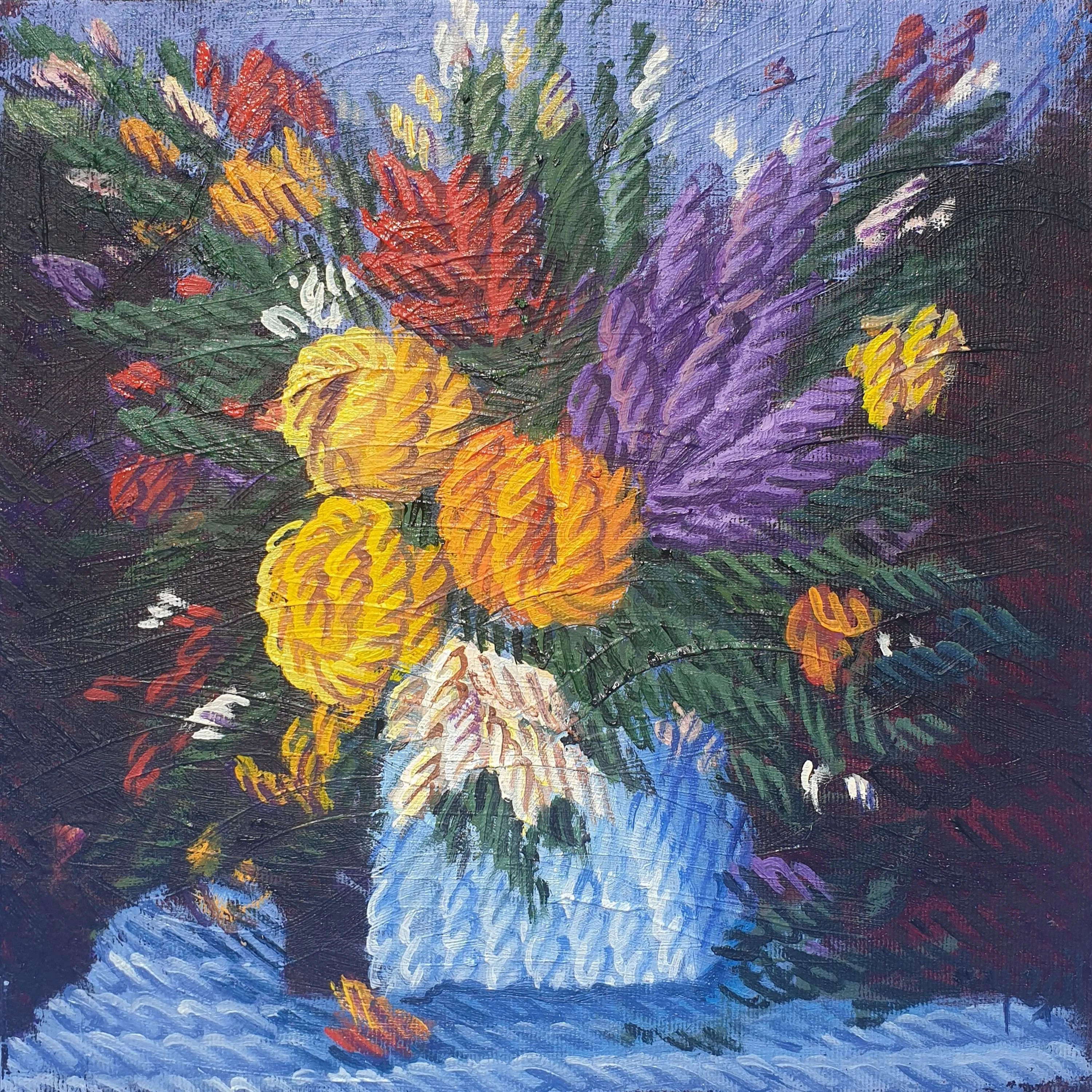 "İsimsiz" eseri AHMET YEŞİL tarafından 2007 yılında 25x25 cm ölçülerinde Tuval üzeri yağlı boya tekniği ile yapılmıştır.