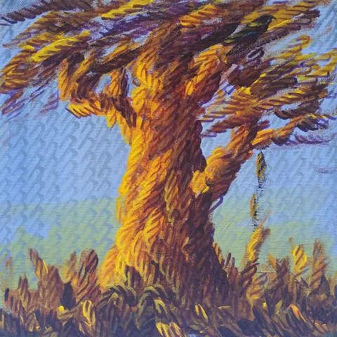 AHMET YEŞİL — “İsimsiz”, 2016 "İsimsiz" eseri AHMET YEŞİL tarafından 2016 yılında 25x25 cm ölçülerinde Tuval üzeri yağlı boya tekniği ile yapılmıştır.