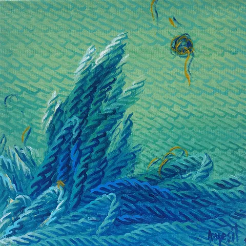 AHMET YEŞİL — “İsimsiz”, 2018 "İsimsiz" eseri AHMET YEŞİL tarafından 2018 yılında 25x25 cm ölçülerinde Tuval üzeri yağlı boya tekniği ile yapılmıştır.