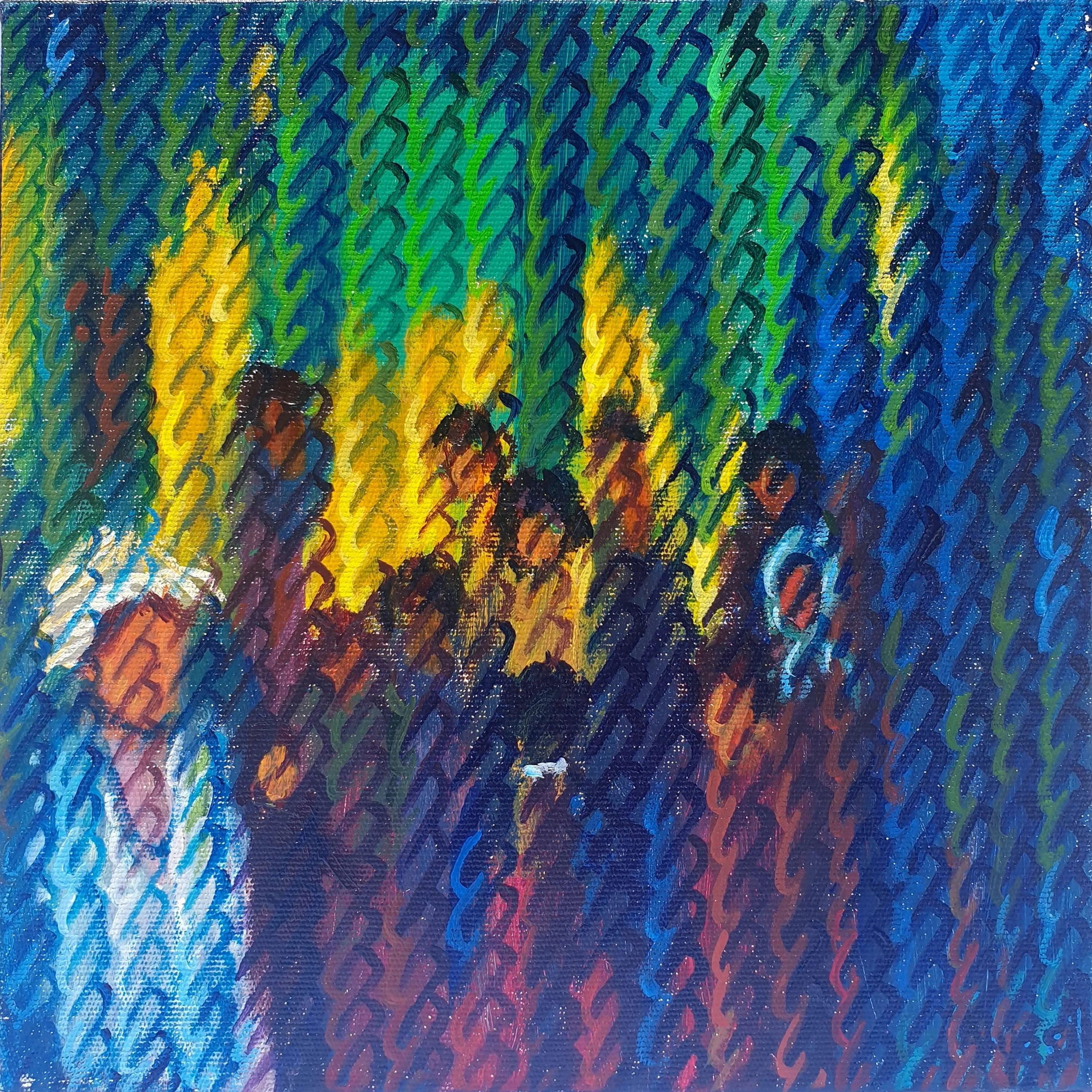 "İsimsiz" eseri AHMET YEŞİL tarafından 2017 yılında 25x25 cm ölçülerinde Tuval üzeri yağlı boya tekniği ile yapılmıştır.