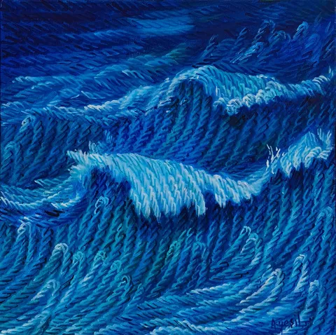 AHMET YEŞİL — “İsimsiz”, 2021 "İsimsiz" eseri AHMET YEŞİL tarafından 2021 yılında 40x40 cm ölçülerinde Tuval üzeri yağlı boya tekniği ile yapılmıştır.