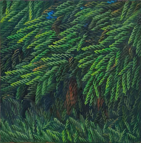 "İsimsiz" eseri AHMET YEŞİL tarafından 2021 yılında 40x40 cm ölçülerinde Tuval üzeri yağlı boya tekniği ile yapılmıştır.