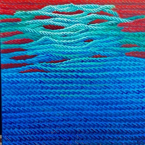 AHMET YEŞİL — “İsimsiz”, 2022 "İsimsiz" eseri AHMET YEŞİL tarafından 2022 yılında 40x40 cm ölçülerinde Tuval üzeri yağlı boya tekniği ile yapılmıştır.