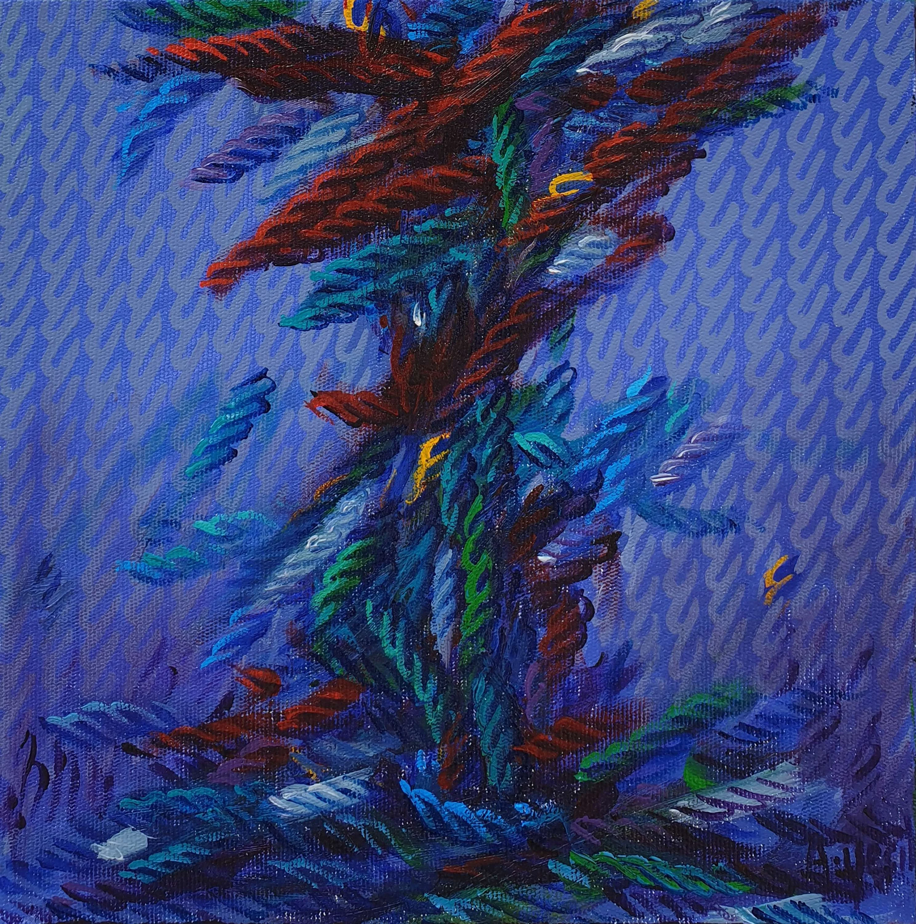 "İsimsiz" eseri AHMET YEŞİL tarafından 2016 yılında 25x25 cm ölçülerinde Tuval üzeri yağlı boya tekniği ile yapılmıştır.