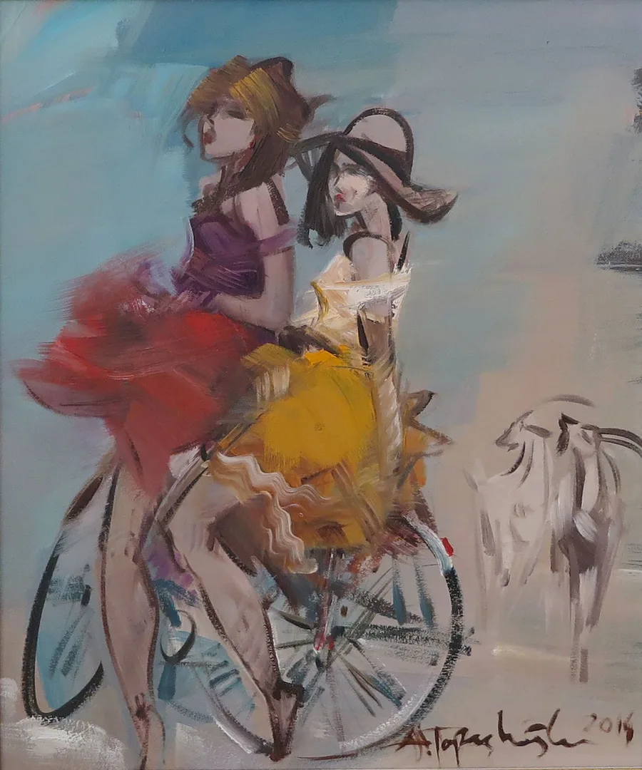 yakınlaştır "İsimsiz" eseri AKDOĞAN TOPAÇLIOĞLU tarafından 2014 yılında 33x28 cm ölçülerinde Duralit üzeri yağlı boya tekniği ile yapılmıştır.