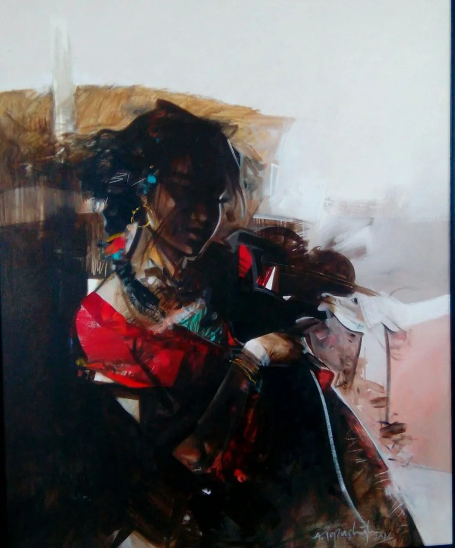 yakınlaştır "İsimsiz" eseri AKDOĞAN TOPAÇLIOĞLU tarafından 2017 yılında 100x80 cm ölçülerinde Tuval üzeri yağlı boya tekniği ile yapılmıştır.