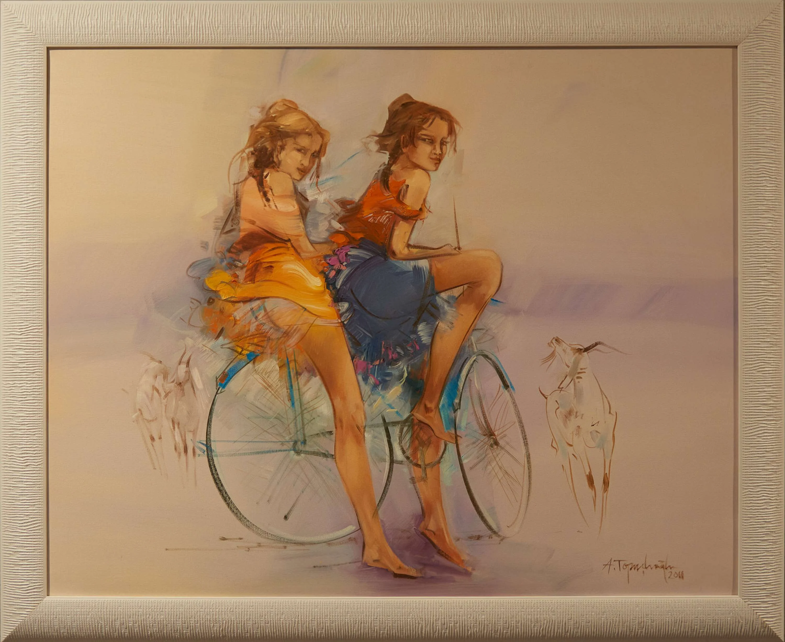 "İsimsiz" eseri AKDOĞAN TOPAÇLIOĞLU tarafından 2011 yılında 80x100 cm ölçülerinde Tuval üzeri yağlı boya tekniği ile yapılmıştır.