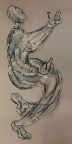 "İsimsiz" eseri ALİ HERİSCHİ tarafından 220x110 cm ölçülerinde Kağıt üzeri karışık teknik tekniği ile yapılmıştır.