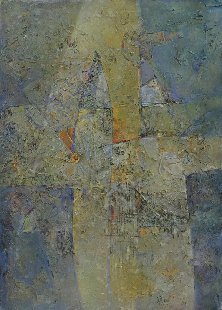 yakınlaştır "İsimsiz" eseri ALİ RAŞİT KARAKILIÇ tarafından 1996 yılında 70x50 cm ölçülerinde Tuval üzeri yağlı boya tekniği ile yapılmıştır.