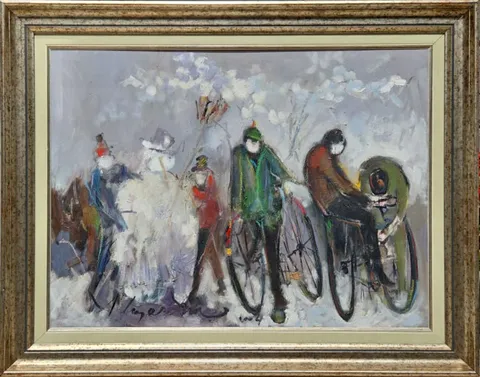 ALP BARTU — “İsimsiz”, 2004 "İsimsiz" eseri ALP BARTU tarafından 2004 yılında 48x65 cm ölçülerinde Tuval üzeri yağlı boya tekniği ile yapılmıştır.