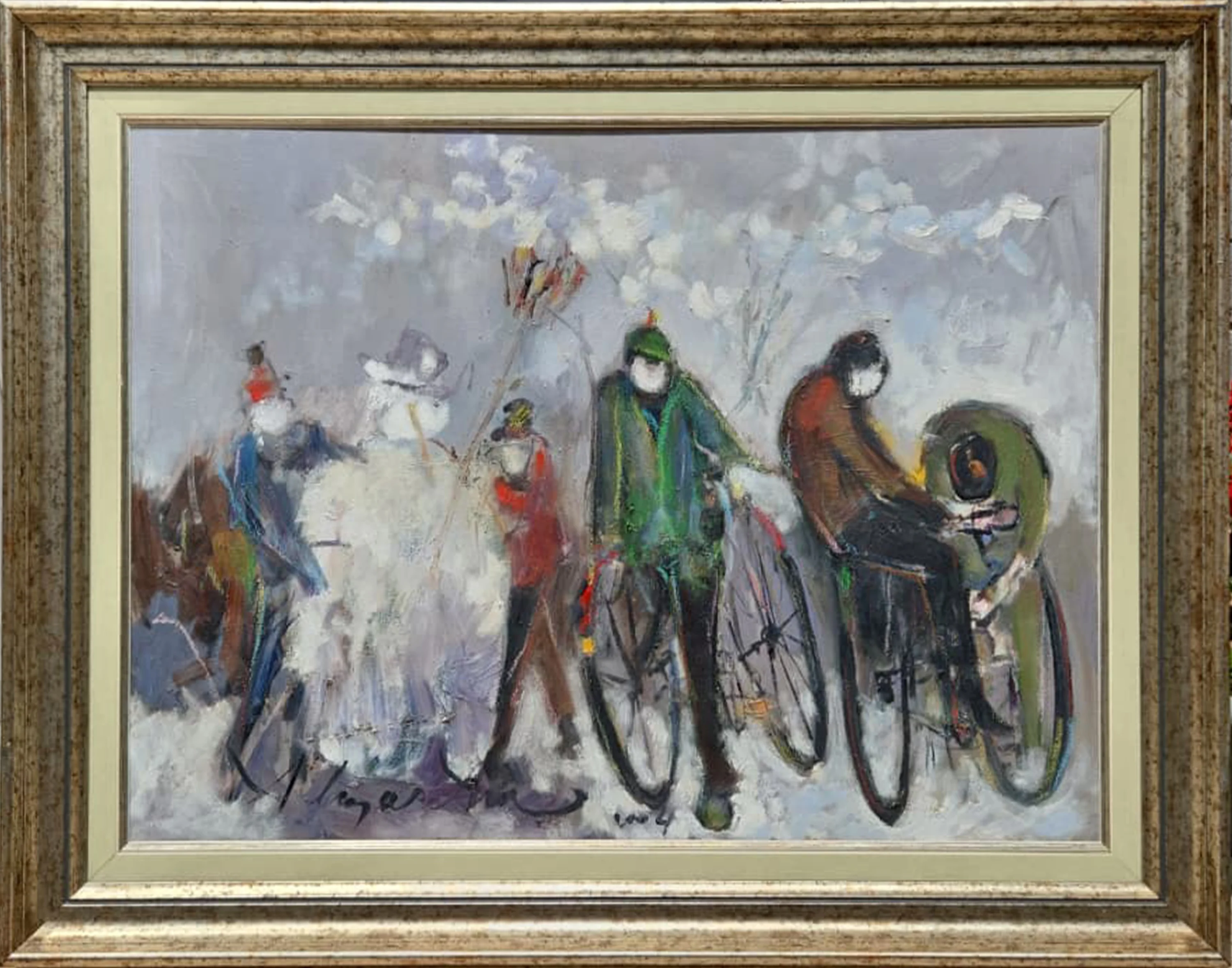"İsimsiz" eseri ALP BARTU tarafından 2004 yılında 48x65 cm ölçülerinde Tuval üzeri yağlı boya tekniği ile yapılmıştır.