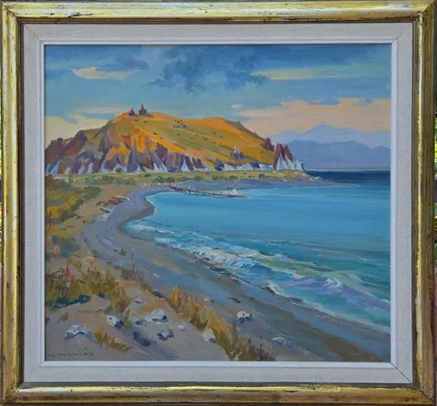 "Sevan Gölü" eseri ARMEN AGNUNI tarafından 1995 yılında 60x65 cm ölçülerinde Tuval üzeri yağlı boya tekniği ile yapılmıştır.