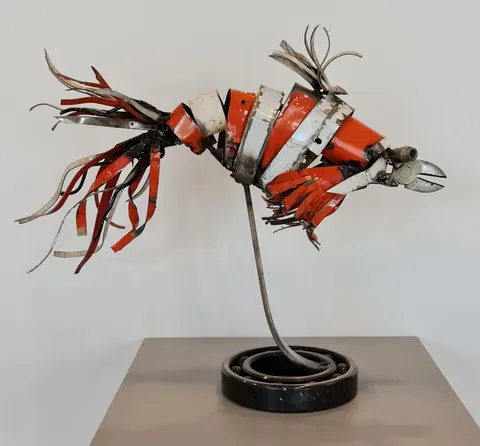 "Balık" eseri ASAF ERDEMLİ tarafından 2018 yılında 33x38x13 cm ölçülerinde Metal tekniği ile yapılmıştır.