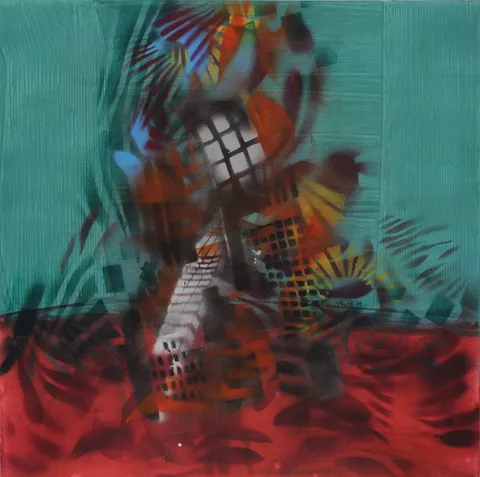 "İsimsiz" eseri AYŞE BARAN tarafından 2011 yılında 53x53 cm ölçülerinde Tuval üzeri akrilik boya tekniği ile yapılmıştır.