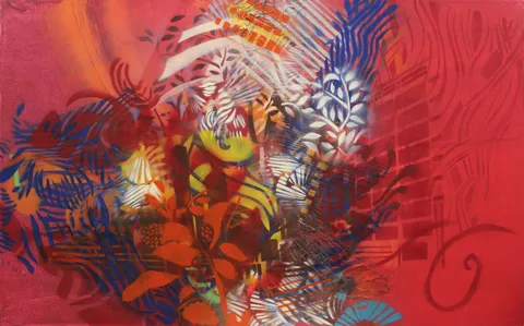 AYŞE BARAN — “İsimsiz” "İsimsiz" eseri AYŞE BARAN tarafından 75x120 cm ölçülerinde Tuval üzeri akrilik boya tekniği ile yapılmıştır.