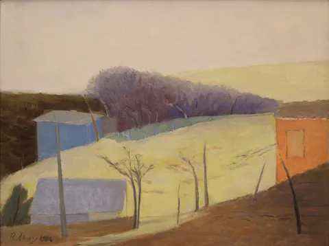 "İsimsiz" eseri BAHATTİN AKAY tarafından 1984 yılında 45x61 cm ölçülerinde Tuval üzeri yağlı boya tekniği ile yapılmıştır.