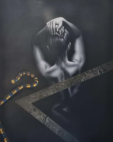 "Passion" eseri BEHZAT FEYZULLAH tarafından 2016 yılında 100x80 cm ölçülerinde Tuval üzeri yağlı boya tekniği ile yapılmıştır.