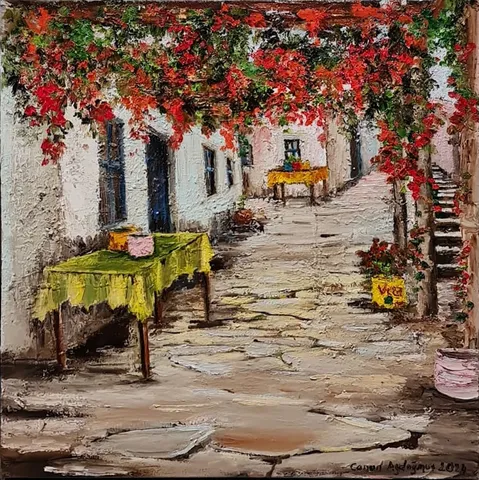CANAN AYDOĞMUŞ — “İsimsiz”, 2024 "İsimsiz" eseri CANAN AYDOĞMUŞ tarafından 2024 yılında 40x40 cm ölçülerinde Tuval üzeri yağlı boya tekniği ile yapılmıştır.
