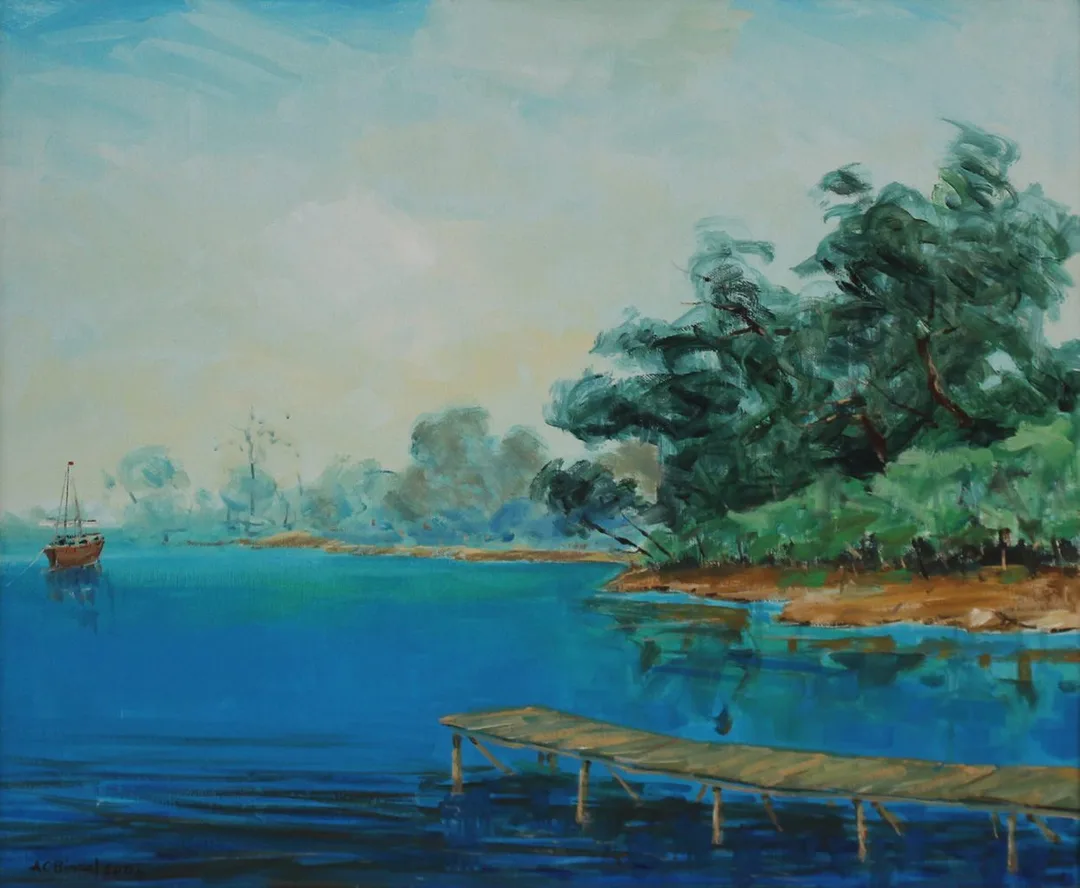 "İsimsiz" eseri CELAL BİNZET tarafından 2004 yılında 50x60 cm ölçülerinde Tuval üzeri yağlı boya tekniği ile yapılmıştır.