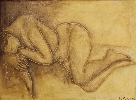 "İsimsiz" eseri CELAL TUTANT tarafından 56x76 cm ölçülerinde Tuval üzeri yağlı boya tekniği ile yapılmıştır.