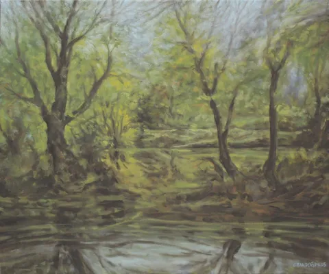 "Direniş IV" eseri CELALETTİN TANDOĞDU tarafından 50x60 cm ölçülerinde Tuval üzeri yağlı boya tekniği ile yapılmıştır.