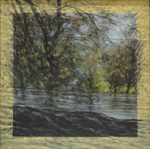 CELALETTİN TANDOĞDU — “Pencere I”, 2005 "Pencere I" eseri CELALETTİN TANDOĞDU tarafından 2005 yılında 40x40 cm ölçülerinde Tuval üzeri yağlı boya tekniği ile yapılmıştır.
