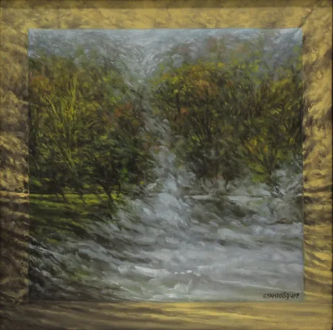 "Pencere II" eseri CELALETTİN TANDOĞDU tarafından 2005 yılında 40x40 cm ölçülerinde Tuval üzeri yağlı boya tekniği ile yapılmıştır.