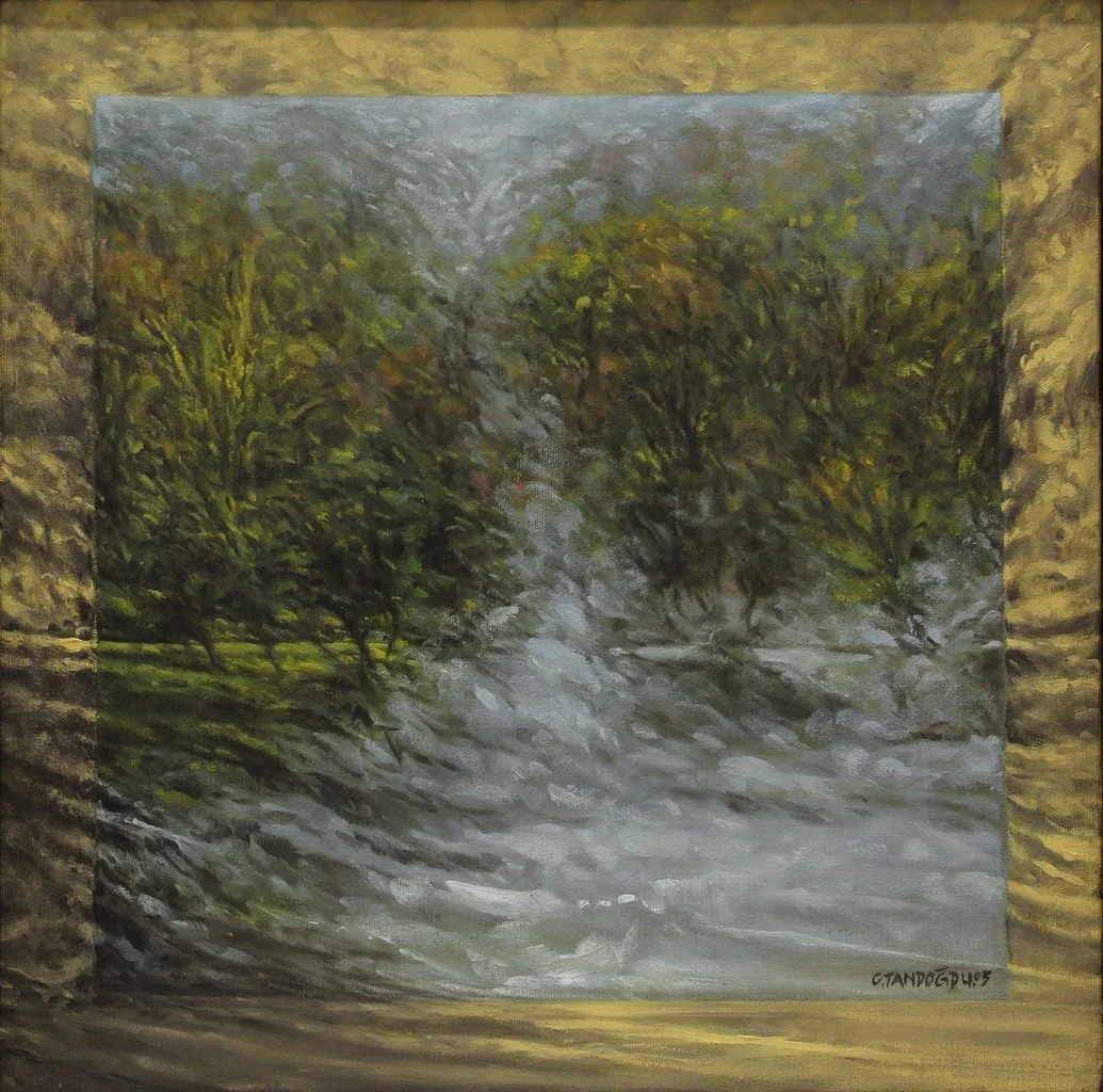 "Pencere II" eseri CELALETTİN TANDOĞDU tarafından 2005 yılında 40x40 cm ölçülerinde Tuval üzeri yağlı boya tekniği ile yapılmıştır.