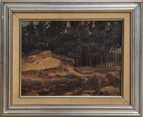 CEMAL TOLLU — “İsimsiz” "İsimsiz" eseri CEMAL TOLLU tarafından 28x36 cm ölçülerinde Duralit üzeri yağlı boya tekniği ile yapılmıştır.