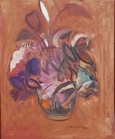 CUMA OCAKLI — “Natürmort” "Natürmort" eseri CUMA OCAKLI tarafından 65x45 cm ölçülerinde Tuval üzeri yağlı boya tekniği ile yapılmıştır.