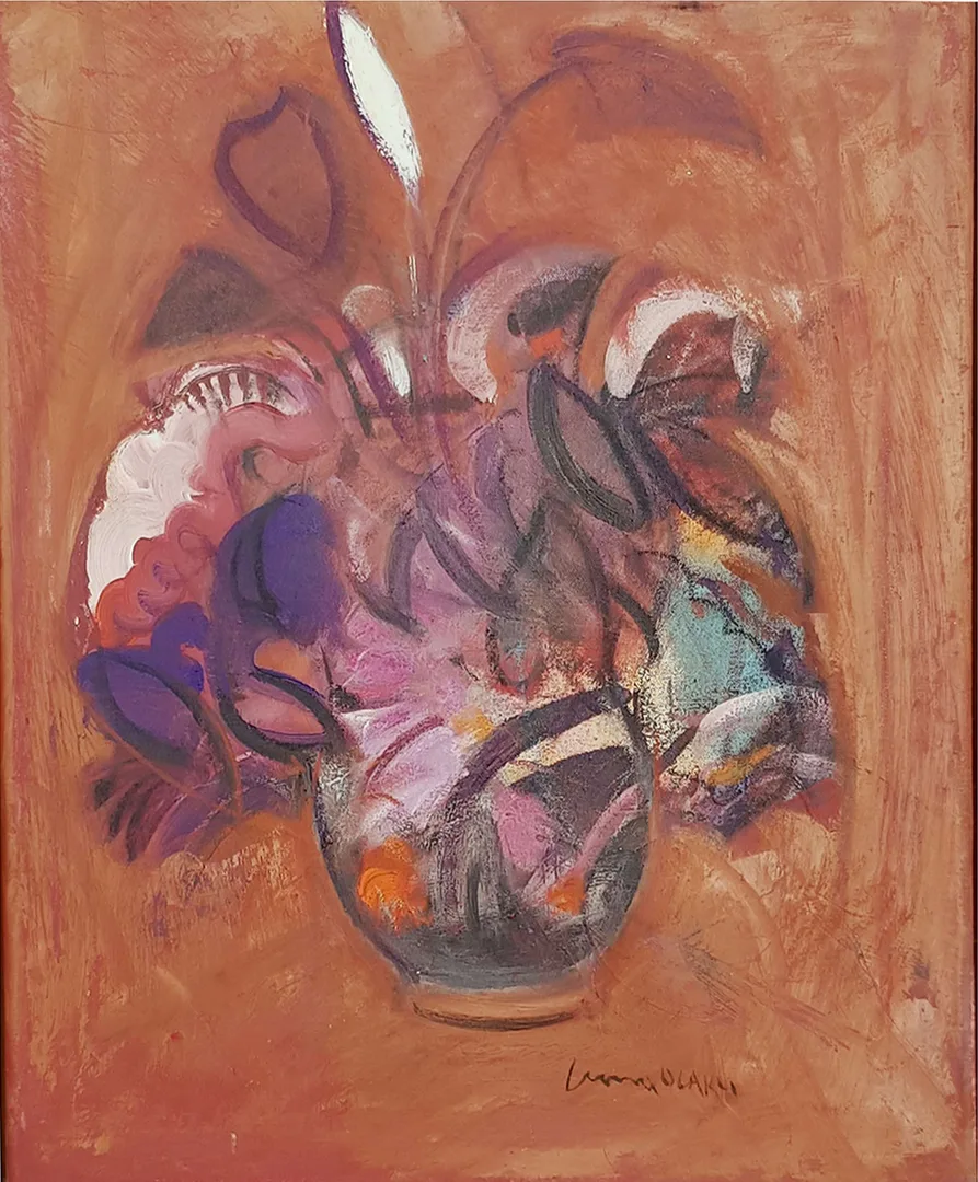 yakınlaştır "Natürmort" eseri CUMA OCAKLI tarafından 65x45 cm ölçülerinde Tuval üzeri yağlı boya tekniği ile yapılmıştır.