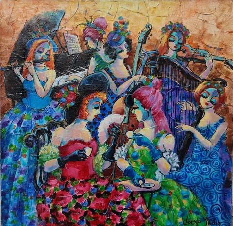 "İsimsiz" eseri DERYA YILDIZ tarafından 2022 yılında 35x35 cm ölçülerinde Tuval üzeri yağlı boya tekniği ile yapılmıştır.