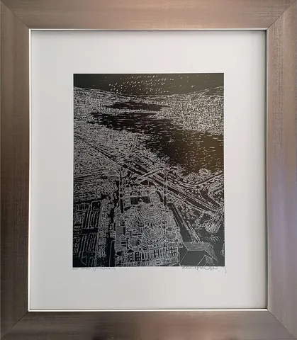 DEVRİM ERBİL — “İstanbul Siyah Beyaz” "İstanbul Siyah Beyaz" eseri DEVRİM ERBİL tarafından 30x24 cm ölçülerinde Serigrafi tekniği ile yapılmıştır.