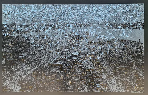 DEVRİM ERBİL — “İstanbul'da Kuşlar”, 2014 "İstanbul'da Kuşlar" eseri DEVRİM ERBİL tarafından 2014 yılında 51x80 cm ölçülerinde Serigrafi tekniği ile yapılmıştır.