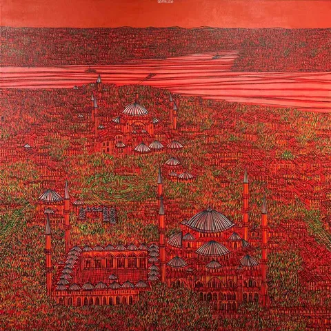 DEVRİM ERBİL — “İsimsiz”, 2020 "İsimsiz" eseri DEVRİM ERBİL tarafından 2020 yılında 100x100 cm ölçülerinde Tuval üzeri yağlı boya tekniği ile yapılmıştır.