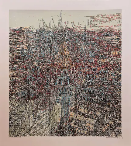 DEVRİM ERBİL — “(B) Galata; Şiirsel Soyutlama”, 2015 "(B) Galata; Şiirsel Soyutlama" eseri DEVRİM ERBİL tarafından 2015 yılında 77x70 cm ölçülerinde Baskı tekniği ile yapılmıştır.