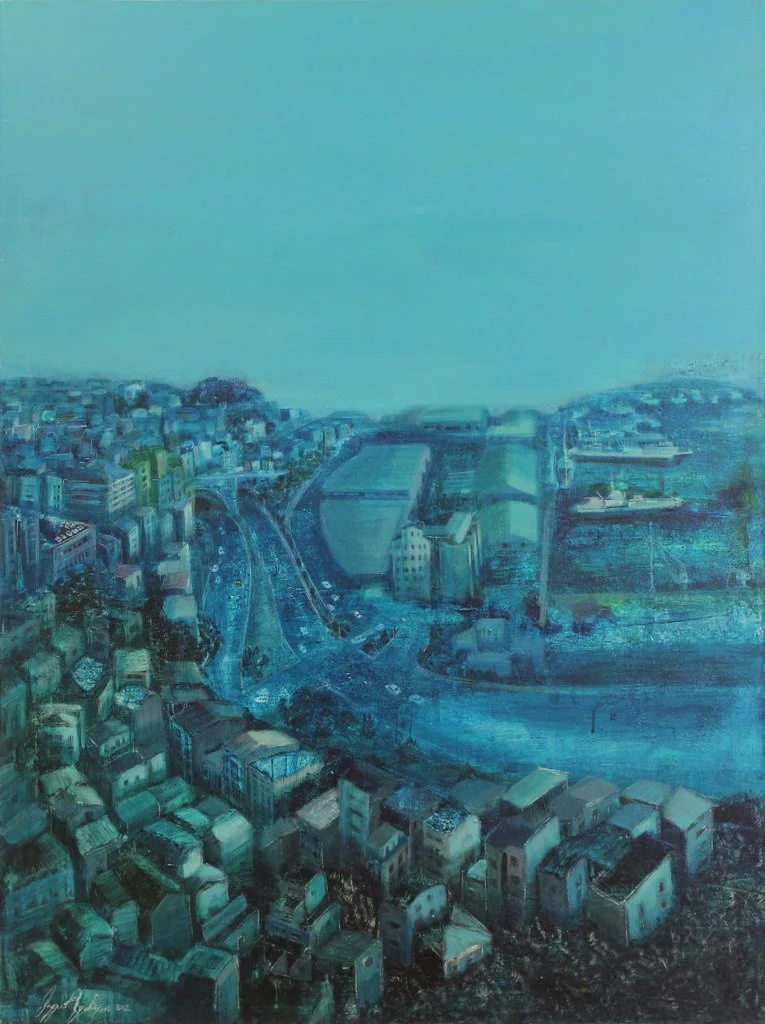 "İsimsiz" eseri DUYGU AYDOĞAN tarafından 2012 yılında 120x90 cm ölçülerinde Tuval üzeri yağlı boya tekniği ile yapılmıştır.
