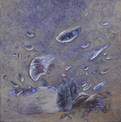 EKREM KADAK — “İsimsiz”, 2002 "İsimsiz" eseri EKREM KADAK tarafından 2002 yılında 50x50 cm ölçülerinde Tuval üzeri yağlı boya tekniği ile yapılmıştır.