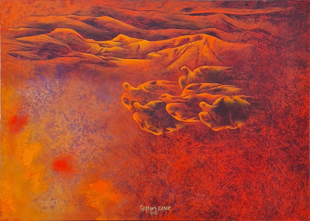 "İsimsiz" eseri EKREM KADAK tarafından 2008 yılında 50x70 cm ölçülerinde Tuval üzeri yağlı boya tekniği ile yapılmıştır.