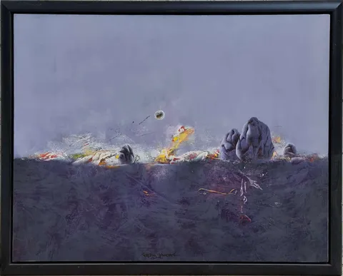 EKREM KADAK — “İsimsiz”, 2008 "İsimsiz" eseri EKREM KADAK tarafından 2008 yılında 70x90 cm ölçülerinde Tuval üzeri yağlı boya tekniği ile yapılmıştır.