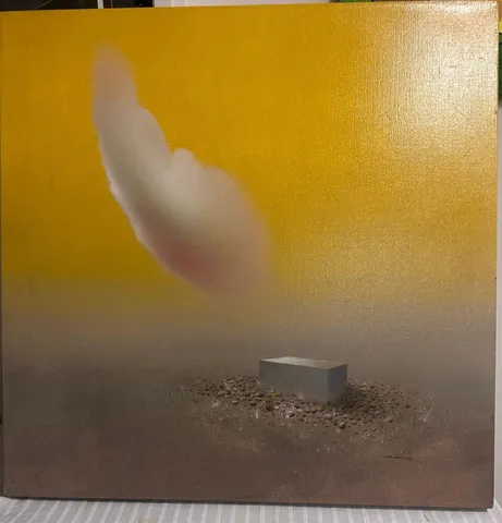 "İsimsiz" eseri EKREM KAHRAMAN tarafından 80x80 cm ölçülerinde Tuval üzeri yağlı boya tekniği ile yapılmıştır.