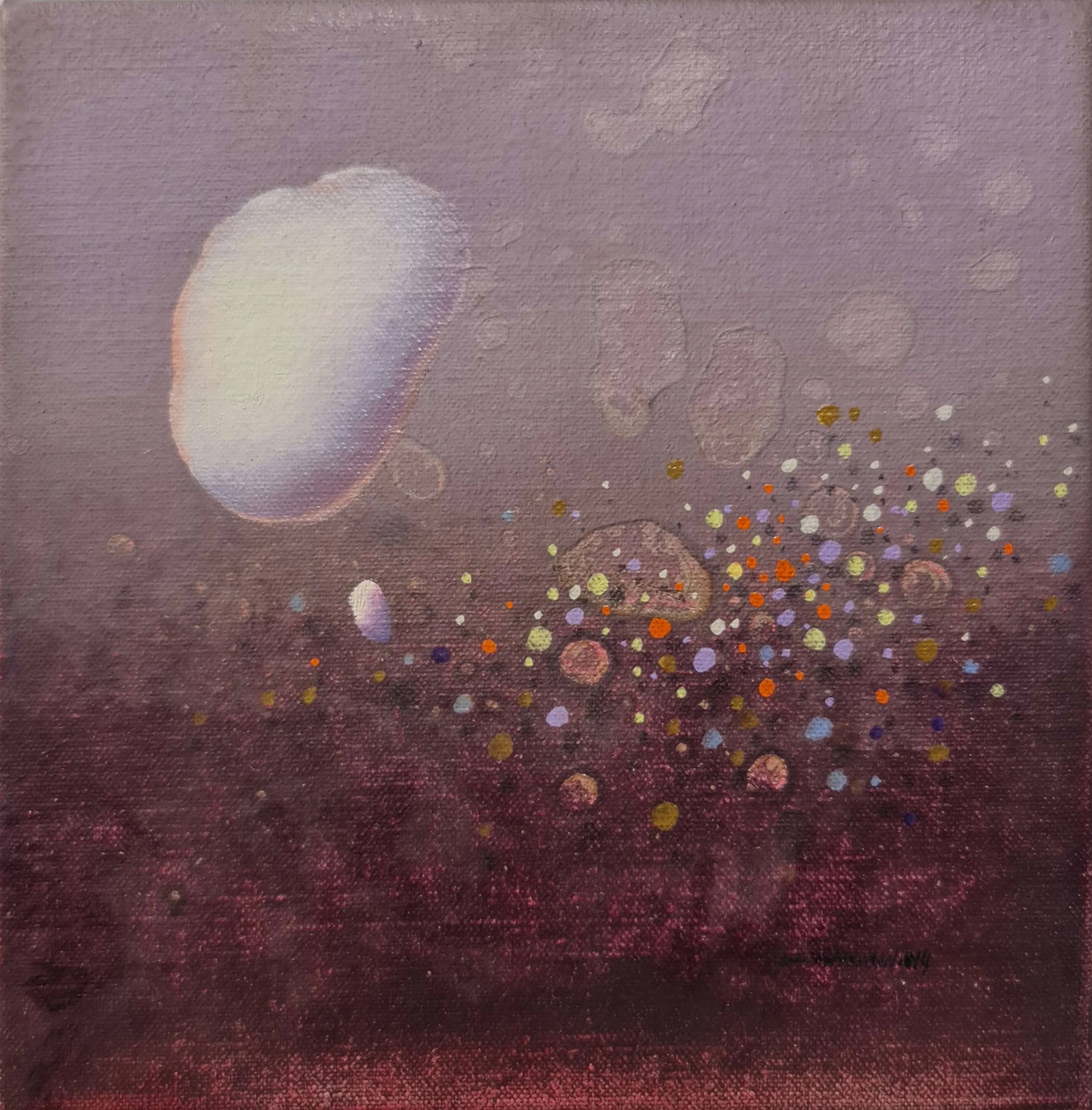 "İsimsiz" eseri EKREM KAHRAMAN tarafından 2013 yılında 20x20 cm ölçülerinde Tuval üzeri yağlı boya tekniği ile yapılmıştır.