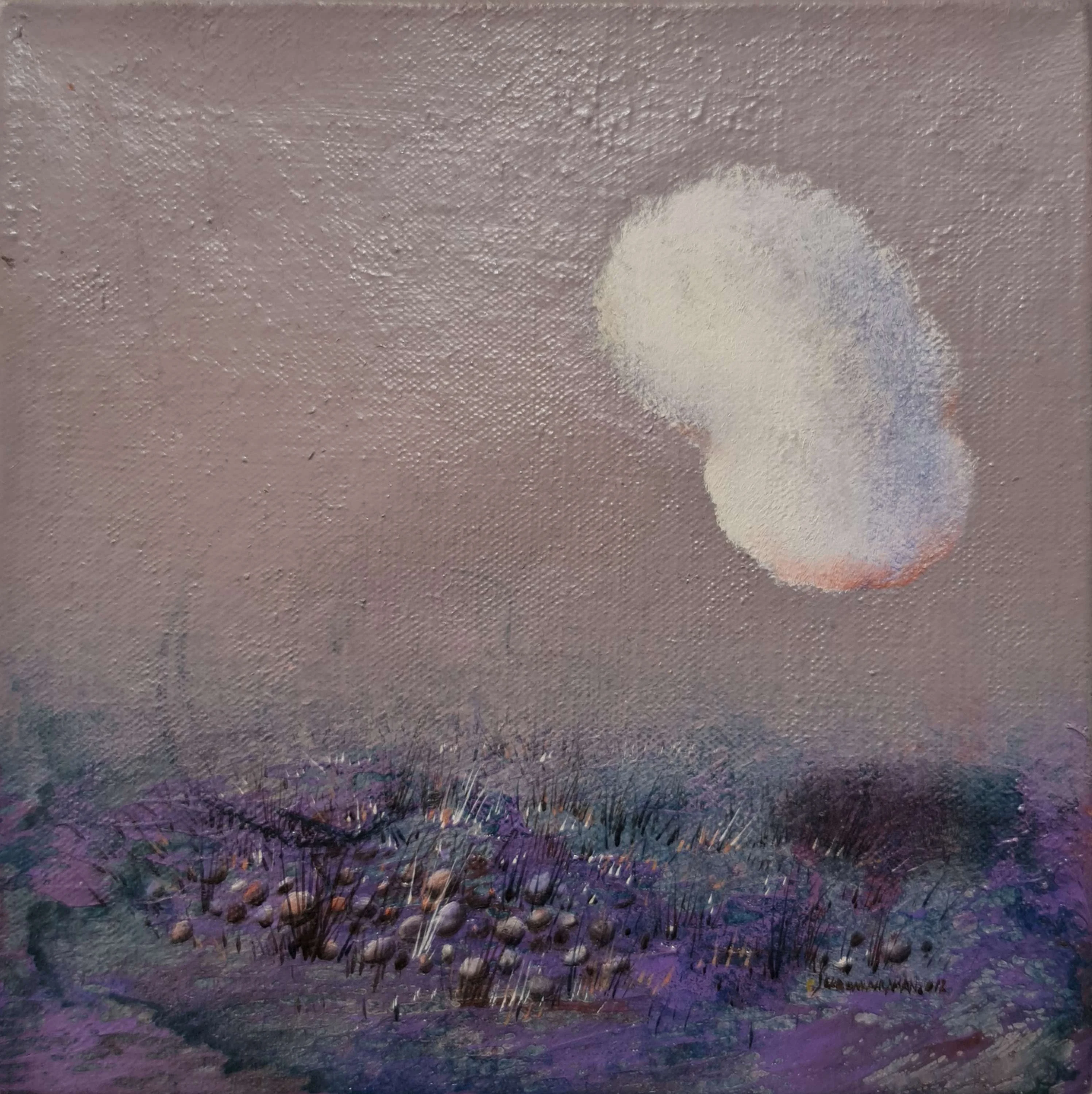 "İsimsiz" eseri EKREM KAHRAMAN tarafından 2013 yılında 23x23 cm ölçülerinde Tuval üzeri yağlı boya tekniği ile yapılmıştır.
