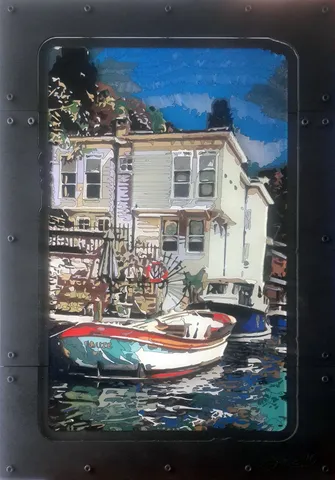 "İsimsiz" eseri EMRE LÜLE tarafından 2016 yılında 50x35 cm ölçülerinde Poliplastik tekniği ile yapılmıştır.