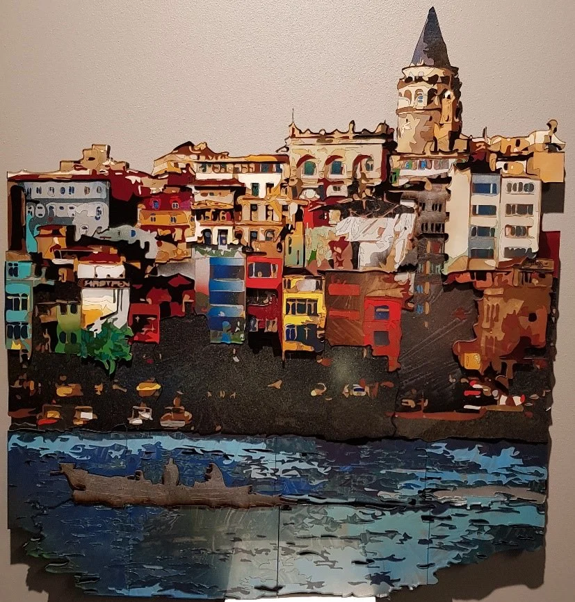 yakınlaştır "İsimsiz" eseri EMRE LÜLE tarafından 2016 yılında 97x90 cm ölçülerinde Poliplastik tekniği ile yapılmıştır.